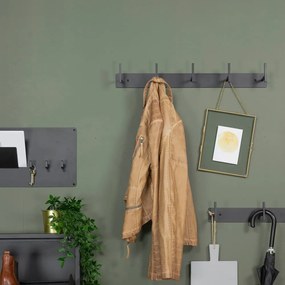 Čierny kovový nástenný vešiak Chapman – Spinder Design