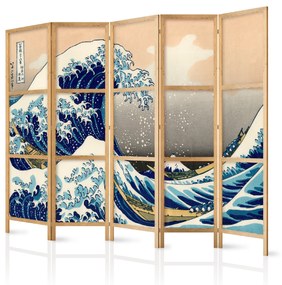 Artgeist Japonský paraván - Great Wave in Kanagawa II Veľkosť: 225x161
