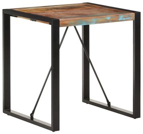 Jedálenský stôl 70x70x75 cm, recyklovaný masív