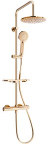Mexen KT40 sprchový set s termostatickou batériou Kai, ružová-zlatá, 771504093-60