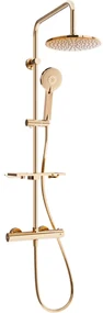 Mexen KT40 sprchový set s termostatickou batériou Kai, ružová-zlatá, 771504093-60