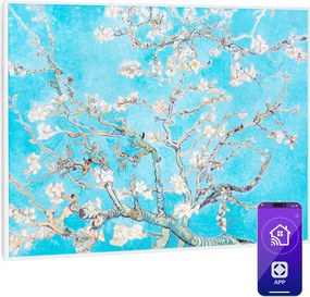 Klarstein Wonderwall Air Art Smart, infračervený ohrievač, 80 x 60 cm, 500 W, kvety