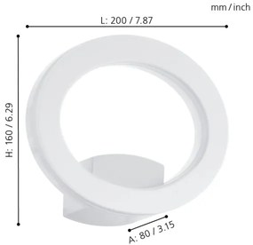 Eglo 96274 - LED vonkajšie nástenné svietidlo EMOLLIO LED/10W/230V IP44