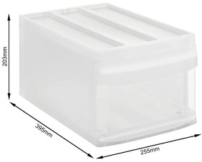 M - Zásuvka, úložný box výsuvný, transparentný Rotho SYSTEMIX