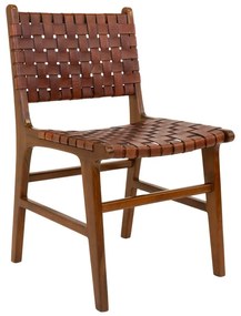 Hnedé jedálenské stoličky z teakového dreva v súprave 2 ks Perugia – House Nordic