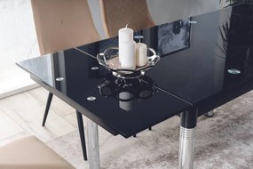 Vintino Jedálenský stôl rozkladací IRAKLIO-chróm/sivá