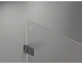Mexen Lunar-B L sklápací sprchový kút ľavý 85 x 80 cm, číre sklo, grafitová, 832L-085-080-95-00-L