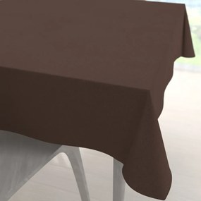 Biante Veľký dekoračný štvorcový obrus BKS-409 Čokoládovo hnedý 210x210 cm