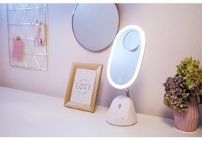Immax 08970L - LED Stmievateľné zrkadielko s bezdrôtovým nabíjaním LED/18W/230V