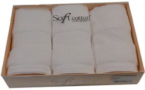 Soft Cotton Darčeková sada malých uterákov DELUXE Biela