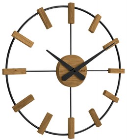 Drevené čierne hodiny Vlaha VCT1062, 50 cm