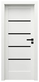 Porta doors Verte Home Interiérové dvere rámové, 60 L, 648 × 1985 mm, fólia, ľavé, biele, presklené