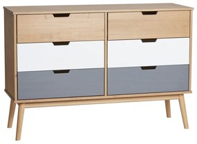 Komoda z masívneho borovicového dreva Marckeric Cusco, šírka 120 cm