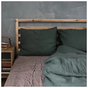 Ružová/hnedá ľanová plachta 180x260 cm Ashes of Roses – Linen Tales