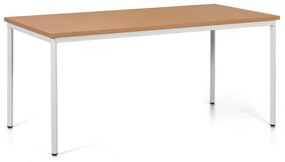 Jedálenský stôl TRIVIA, sivá podnož, 1600 x 800 mm, buk