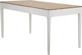 Jedálenský stôl Matera 180 cm biely/hnedý