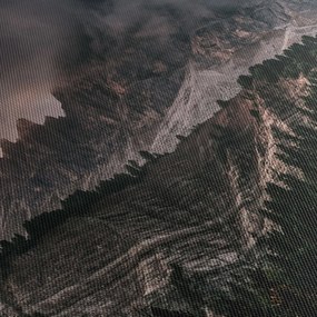Obraz skalnatých hôr (120x50 cm)