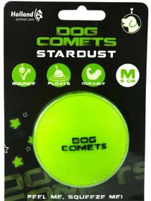 DOG-COMETS Stardust 100% lopta z prírodného kaučuku, 6 cm (M), zelená