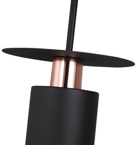 Toolight, závesné svietidlo 1xE27 APP1146-1CP, čierna-ružové zlato, OSW-04557