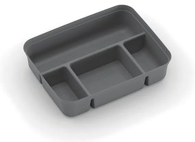 Sivý plastový rozdeľovač do úložného boxu 31,5x24x7,5 cm K Latch Box – KIS