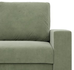 Rohová rozkladacia sedačka NEO Poso svetlozelená