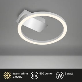 Briloner 3778-014 - LED stropné svietidlo FRAME LED/5W/230V priemer 20 cm matný chróm