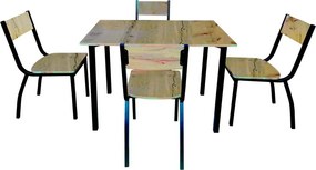 Jedálenský set (5 dielov) Westham, dub artisan