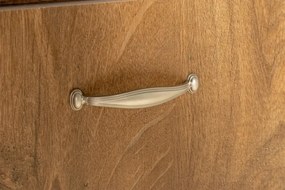 Obývacia stena VIVA hladká, dub lefkas/U13 satyna/sklo bez lepení