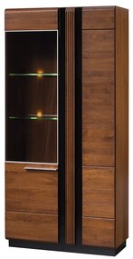 Vitrína Porti 12 95 cm levá z masivu dub antický