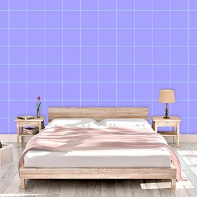 Sablio Tapeta Štvorcový vzor fialovej - 125x75 cm
