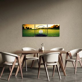 Obraz - Golf (s hodinami) (90x30 cm)