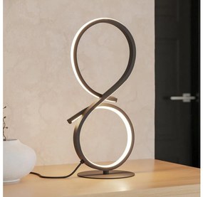 Eglo 901269 - LED Stolná lampa SERPINS LED/11,4W/230V 3000K čierna