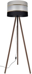Stojacia lampa CORAL 1xE27/60W/230V hnedá/čierna/šedá/zlatá