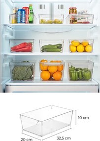 Plastový organizér do chladničky 3 ks - Hermia