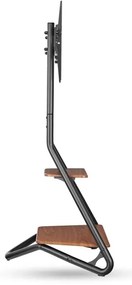 Nedis TVSM6200BK - Podlahový stojan pre TV 37-75" čierna/hnedá