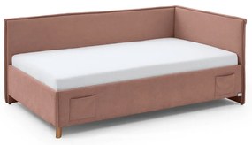 Ružová detská posteľ s úložným priestorom 90x200 cm Fun – Meise Möbel