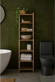 Bambusový kúpeľňový regál v prírodnej farbe 40x154 cm Skaren – Bonami Essentials