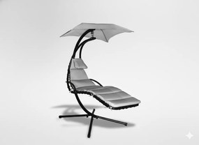 Garden Line ZÁHRADNÉ HOJDAČKOVÉ KRESLO, ŠEDÉ