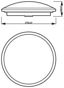 Philips - LED Stmievateľné stropné svietidlo SCENE SWITCH LED/12W/230V