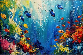 Obraz - Maľba podmorského sveta (90x60 cm)