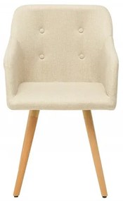 Dizajnová stolička Norway krémová