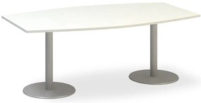 Konferenčný stôl ProOffice 80/110 x 200 x 74,2 cm, biela