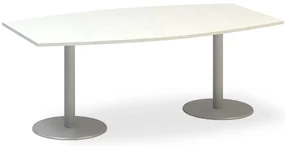 Konferenčný stôl ProOffice 80/110 x 200 x 74,2 cm, biela