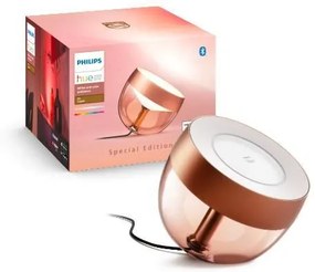 PHILIPS HUE Stolová múdra LED lampa HUE IRIS s funkciou RGB, 8,1 W, teplá biela-studená biela, medená