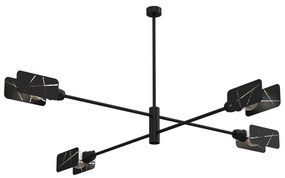 Luster na tyči ASTRA 4xE27/60W/230V čierna