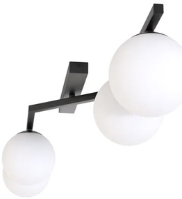Stropné svietidlo NATON 4xE14/10W/230V čierna/biela