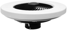 Toolight Toolight, LED stropné svietidlo s ventilátorom APP1552-C, čierna-biela, OSW-05181