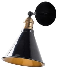 Nástenná lampa Berceste IX čierna