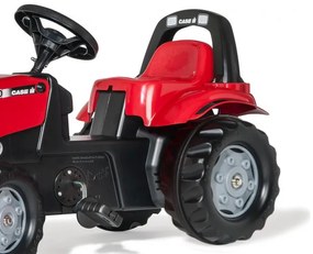 Šlapací traktor s vlečkou Rolly Toys 012411 červený