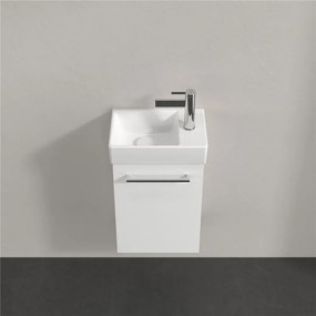 VILLEROY &amp; BOCH Avento závesná skrinka pod umývadielko, 1 dvierka, pánty vľavo, 340 x 202 x 514 mm, Crystal White, A87600B4